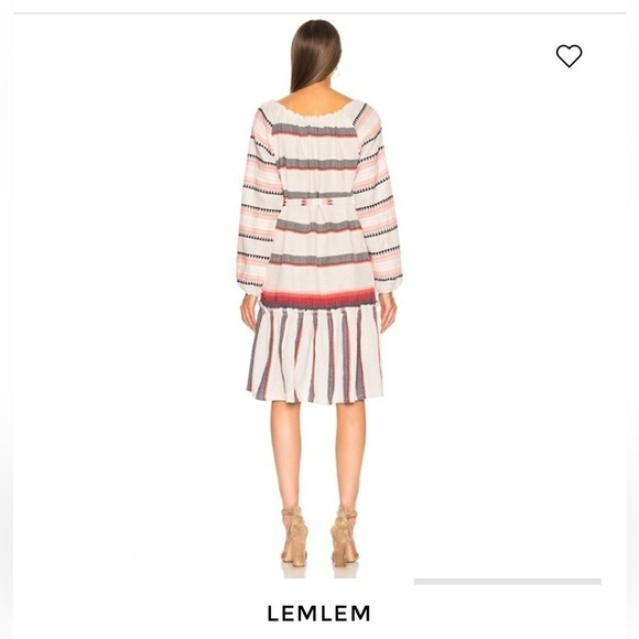 Lemlem Boho Naomi Dress Cotton and Wool Blend - Picture 2 of 12